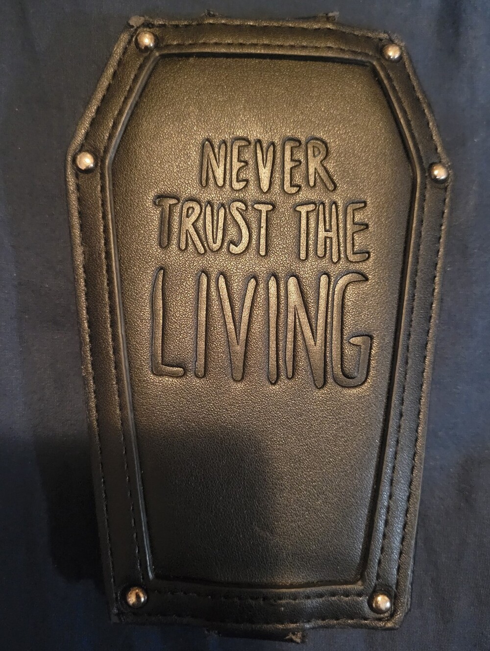 Destroyed AF BLACKCRAFT CULT Coffin-Shaped Mini Wallet Card Holder - Beetlejuice